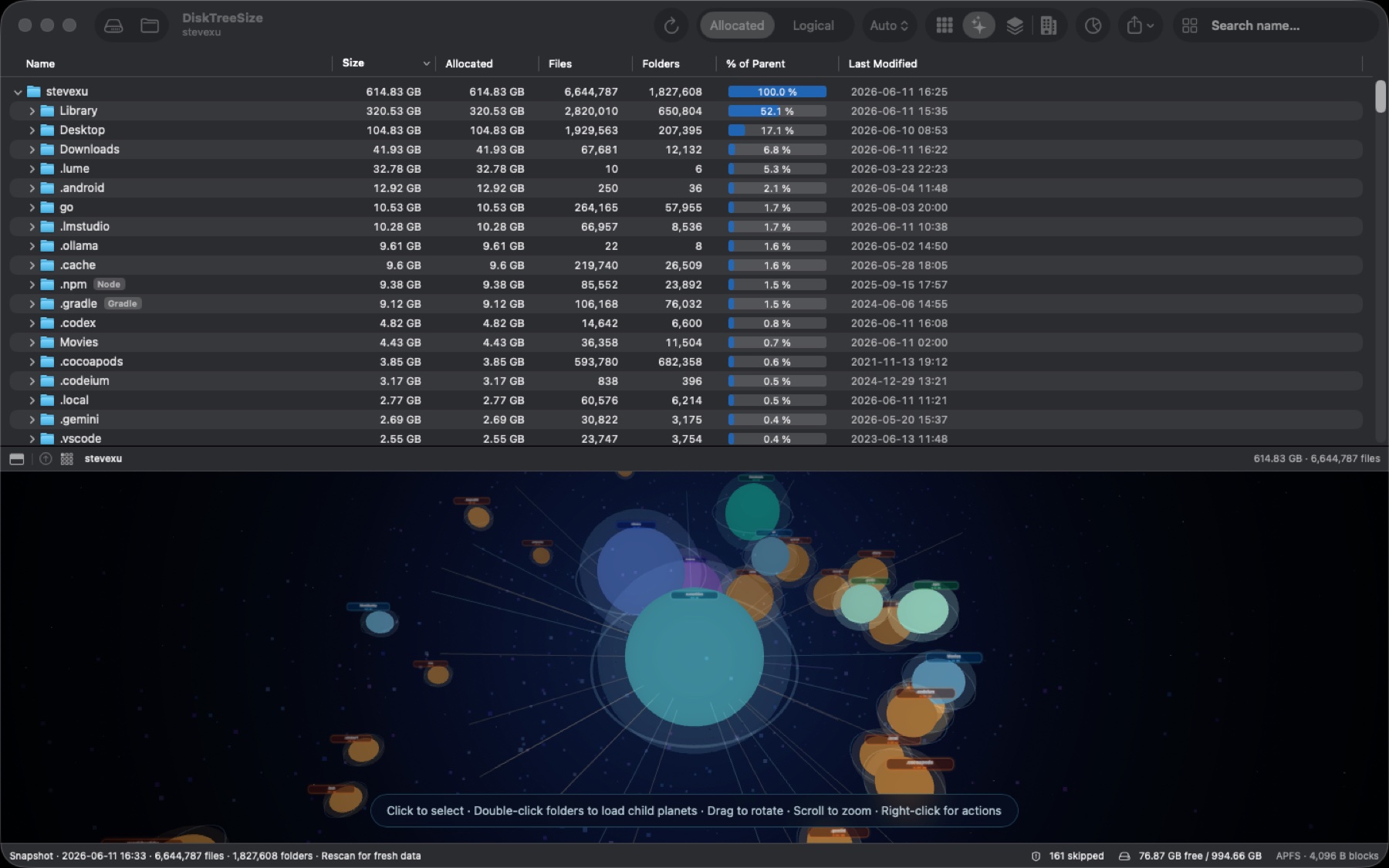 DiskTreeSize screenshot