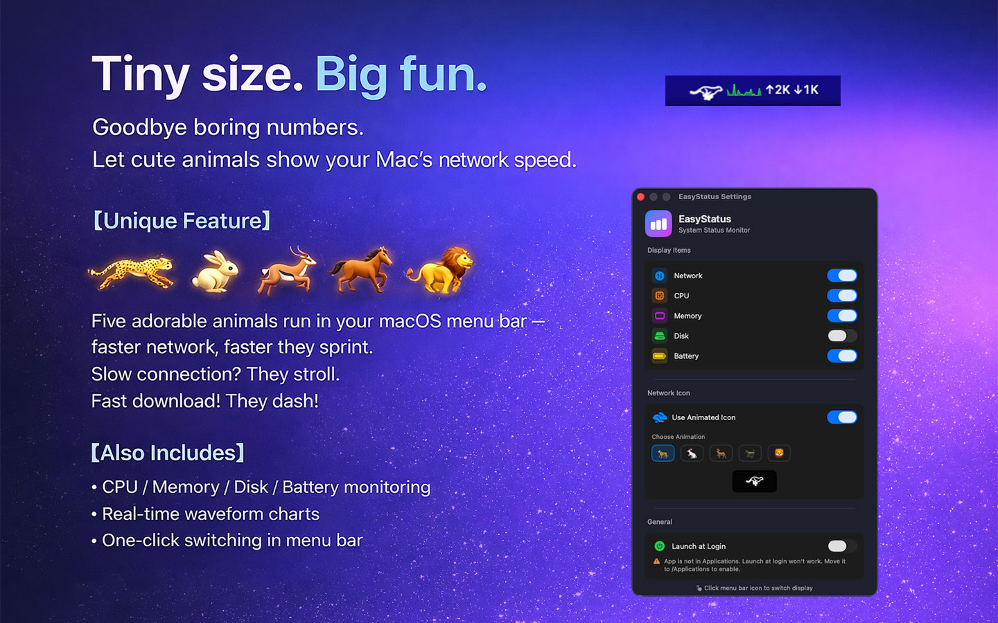 EasyStatus screenshot 1